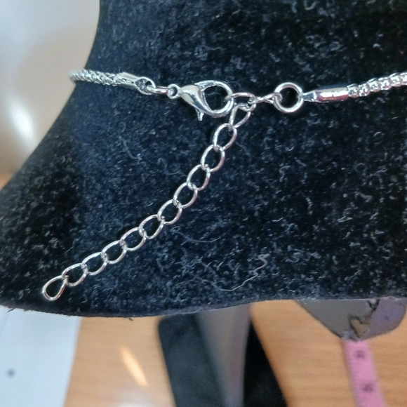 2 item-FAUX TURQUOISE DRAGONFLY GEMSTONE SILVERTONE NECKLACE & DRAGONFLY EARRING - Picture 6 of 10